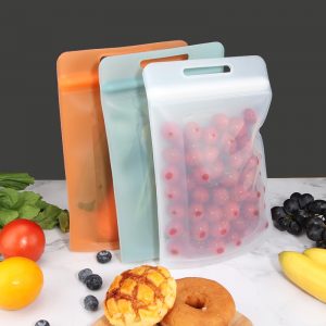 Kitchen Organizer Sandwich Zipper Lock Silicone Food Bag