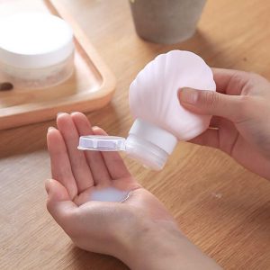 Mini botella de perfume de silicona portátil recargable para viajes