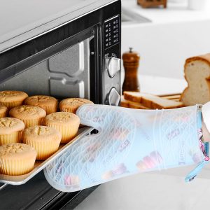 Churrasqueira de Forno de Silicone Luvas de Cozedura Mitts