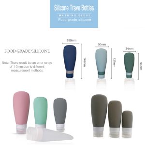Botellas de viaje de silicona